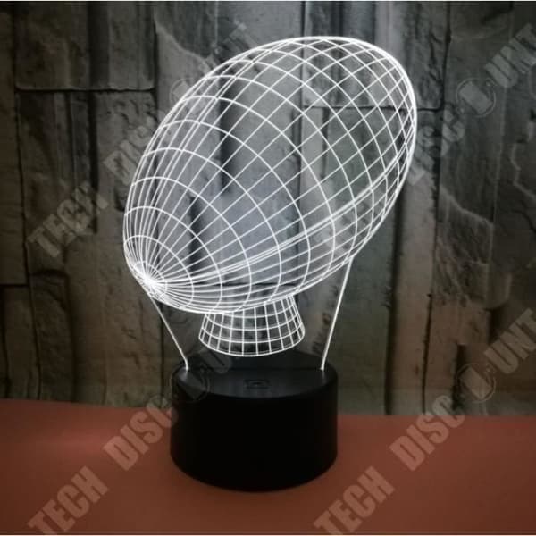 TD® Creative American Football Model 3D Nattljus Färgglad Led Rugby Bordslampa Mode Nattlampa 3D Led Lamp Heminredning