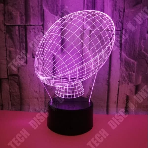 TD® Creative American Football Model 3D Nattljus Färgglad Led Rugby Bordslampa Mode Nattlampa 3D Led Lamp Heminredning
