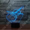 Miniatyrbild 2 av 4: TD® 3D Optisk LED Nattljus 3D LED Nattljus Musikinstrument Violin med 7 ljusa färger för dekoration CD648887