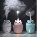 Miniatyrbild 4 av 4: Baby Room Kalluftfuktare 320ml Trådlös Ultrasonic Dimbelysning Dim LED Nattlampa Hem Rosa