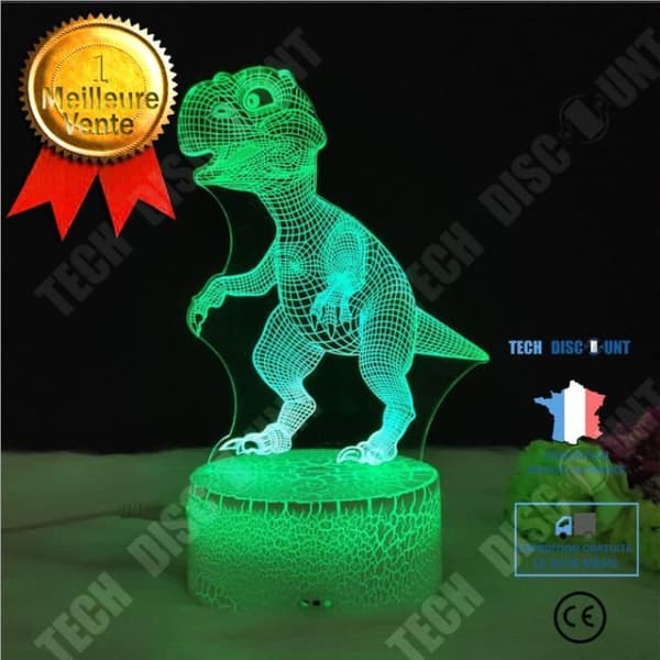 TD® Nightlight 3D färgglad touch sovrumslampa