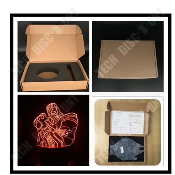TD® 3D nattlampa hukande valp vardagsrum dekoration
