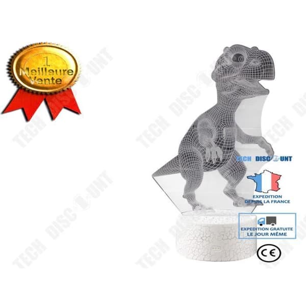TD® färgglada 3D Touch Night Light FKT88