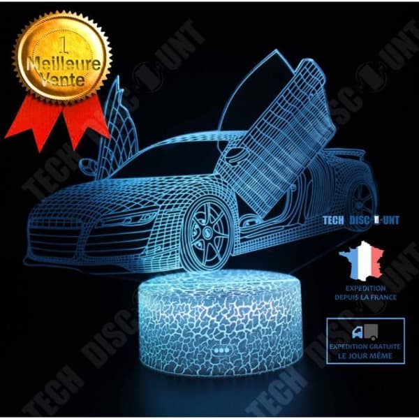 TD® 3D färgstark nattlampa DA-61