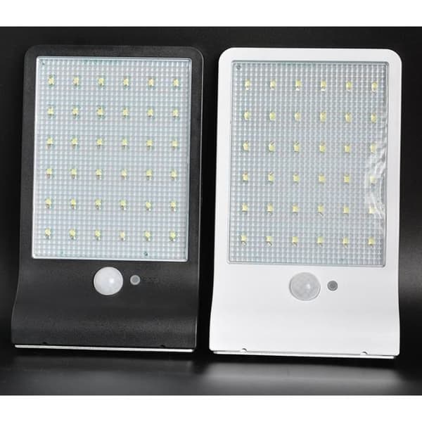 LCC® - HIGH-TECH & WELLBEING - 36 LED solcellslampa med rörelsedetektor - Svart - Utomhus