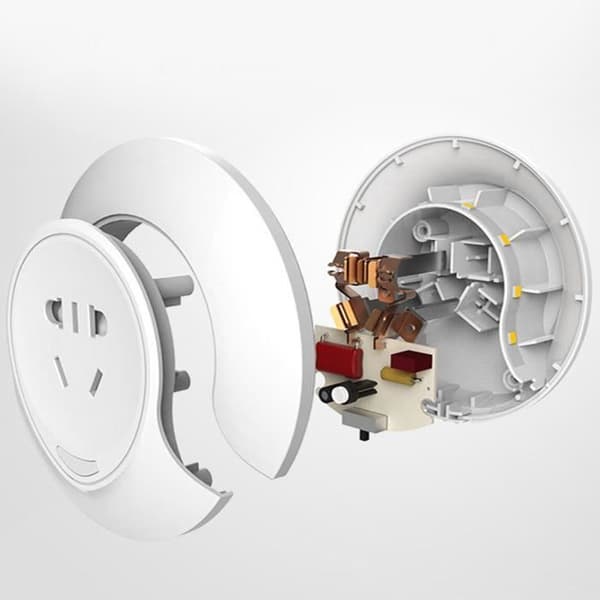 TD® Väggmonterad LED-nattlampa med 5-hålssockel med fjärrkontroll Vit