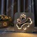 Miniatyrbild 2 av 2: TD® Creative bordslampa 3D nattljus LED-ljus - gul