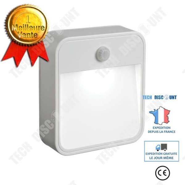 TD® 3PC LED Trådlös PIR Auto Motion Sensor Infraröd Nattljus Skåp Trapplampa