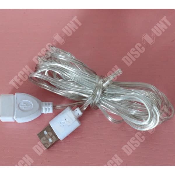TD® 3M 5M Extended Wire EU-kontakt för LED String Lights Strings Fairy Garland Lamps Bröllopshem - Modell: 3 meter - MILEDCA1