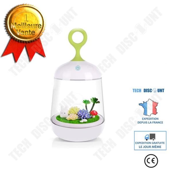 TD® Rabbit Nattlampa Totoro Portabel Touch Sensor USB LED Baby Nattlampa Sängbordsdekorationslampa Barnpresent