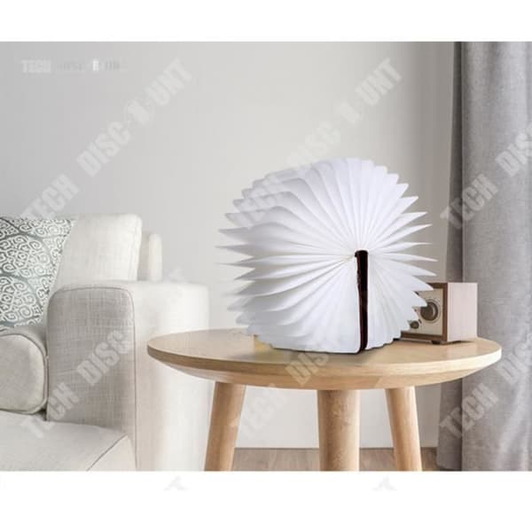 TD® Lampa Bokläsning led lysande trä uppladdningsbar färg barn hopfällbar dekorativ nattlampa trådlös skrivbordslampa