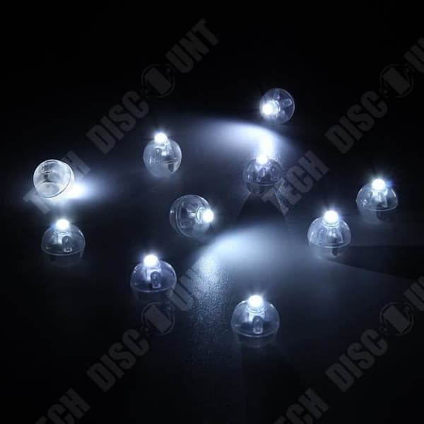 TD® Set med 100 stycken LED-lampor/Vit ballonglampa för dekoration/Papperslykta Kväll Bröllop Födelsedagsfest Vit