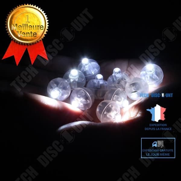 TD® Set med 100 stycken LED-lampor/Vit ballonglampa för dekoration/Papperslykta Kväll Bröllop Födelsedagsfest Vit