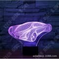 Miniatyrbild 3 av 4: TD® Nattlampa 3D Led Illusion Racingbil Modell Nattlampa Led 7 Färger Bordslampa