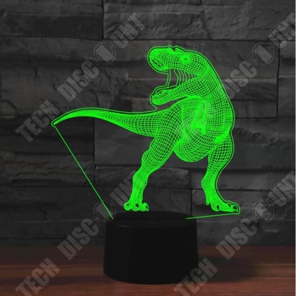TD® 3D färgglad nattlampa FKT3