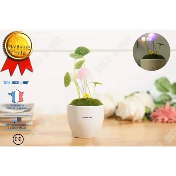 TD® Nattljus konstgjord växt barn babylampa led ljus dekorationssensor ljus blomkruka kraftfull belysning original