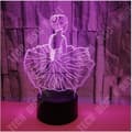 Miniatyrbild 2 av 4: TD® Ballet 3D-ljus Färgglada 3D LED-ljus