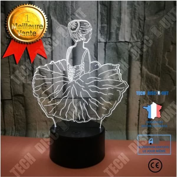 TD® Ballet 3D-ljus Färgglada 3D LED-ljus