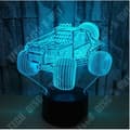 Miniatyrbild 2 av 4: TD® Colorful Touch 3D nattljus