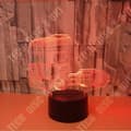 Miniatyrbild 2 av 4: TD® Creative Truck 3D Stereo Vision Touch Night Light