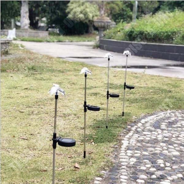 TD® 3 st LED Solar Garden Lights Fjäril/slända/fågelformade utomhusgräsmatta---RAC