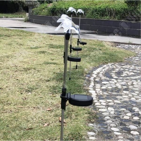 TD® 3 st LED Solar Garden Lights Fjäril/slända/fågelformade utomhusgräsmatta---RAC