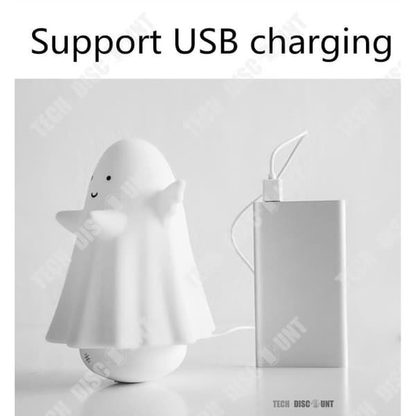 TD® Nattlampa för barn baby spöke USB lysande led multi färger söt sovrum sänglampa belysning födelsedagsdekoration