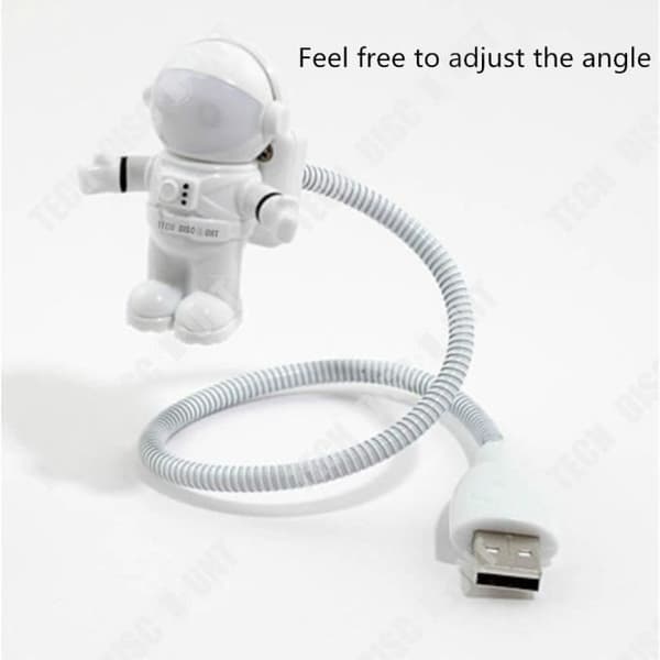 TD® Mini LED-lampa USB-laddningsbar ficklampa Pannan Dator Skrivbordstelefon Nattlampa Astronaut Nattlampa Flexibel slang