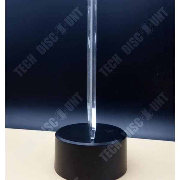 TD® New 3D Stereoscopic Touch Lip Night Light Fjärrkontroll Färgglad Akryl Usb 3D Liten Bordslampa