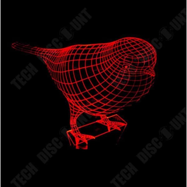 TD® Nattlampa 7 Färg Fågellampa 3Dvisuell Led Nattlampa För Barn Touch Usb Bord Lampara Lampe Baby Nattlampa Nattlampa 3