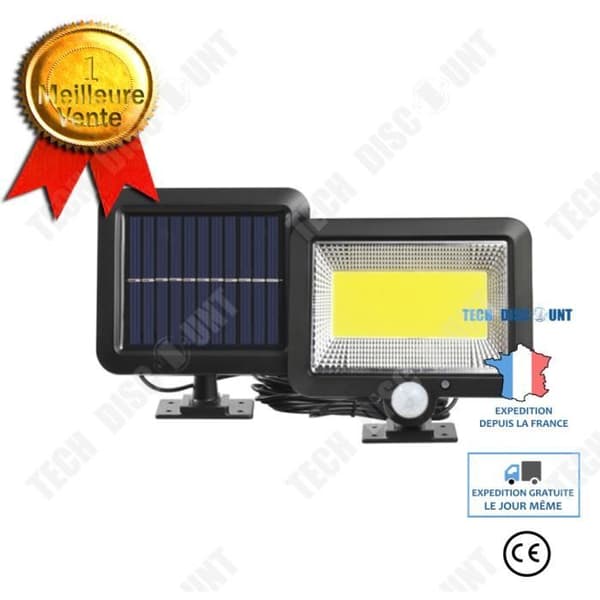 TD® 100 Solar LEDs Utomhus solljus för trädgårdssäkerhet Nattvägg Split Solar Lampa