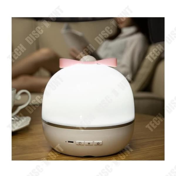 TD® Baby Night Light-projektor, stjärnklart musikljus för barn med 6 projektionsfilmer 360 graders rotationsprojektionslampa