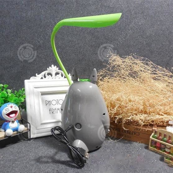 INN Tecknad Min granne Totoro USB-laddningsbordslampa Kreativ nattlampa Barn lär sig bordslampa nattlampa