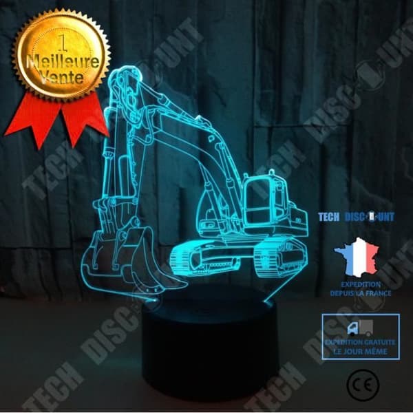 TD® Colorful Touch 3D nattljus