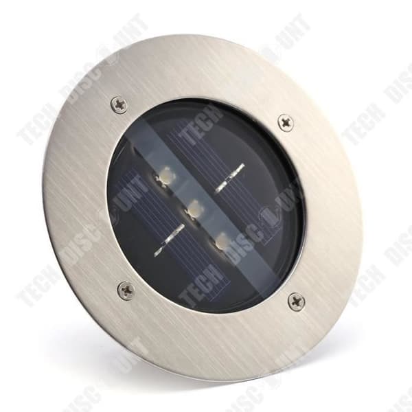 TD® Solar 3LED gjuten aluminium underjordiskt ljus innergård trädgård villa dekorativ gatlykta utomhus vattentät gräsmatta ljus