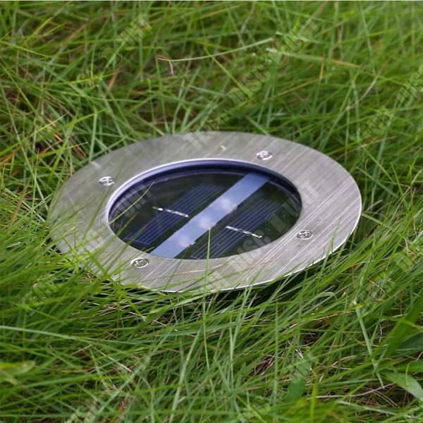 TD® Solar 3LED gjuten aluminium underjordiskt ljus innergård trädgård villa dekorativ gatlykta utomhus vattentät gräsmatta ljus