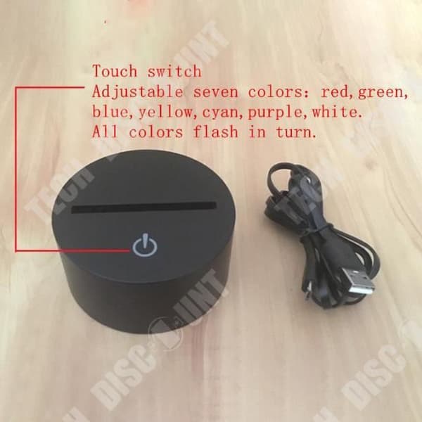 TD® Touch laddar lotus 3D-lampor färgglada LED-lotus 3D nattlampa fjärrkontroll sovrum nattlampa vid sängkanten