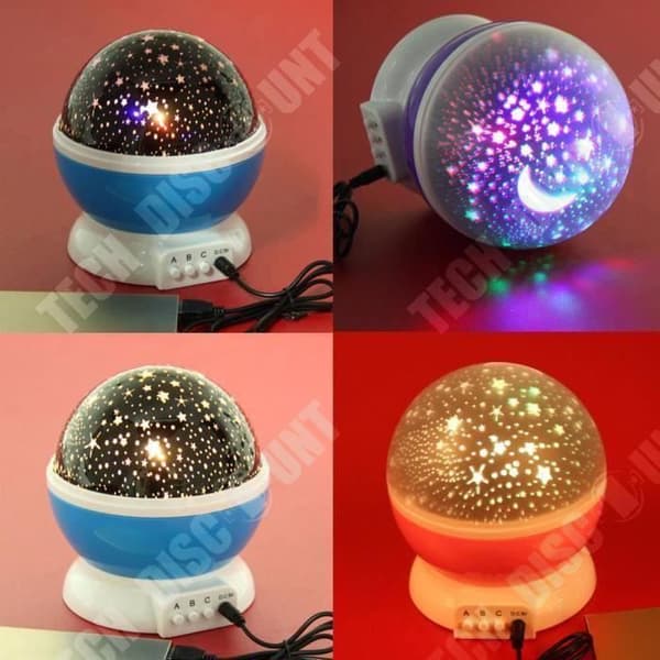 TD® Night Light Sky Projector ABS 4 AAA batterier Sky Projection Inomhus Nattdekoration LED Energibesparande projektion