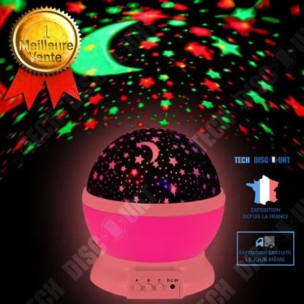 TD® Night Light Sky Projector ABS 4 AAA batterier Sky Projection Inomhus Nattdekoration LED Energibesparande projektion