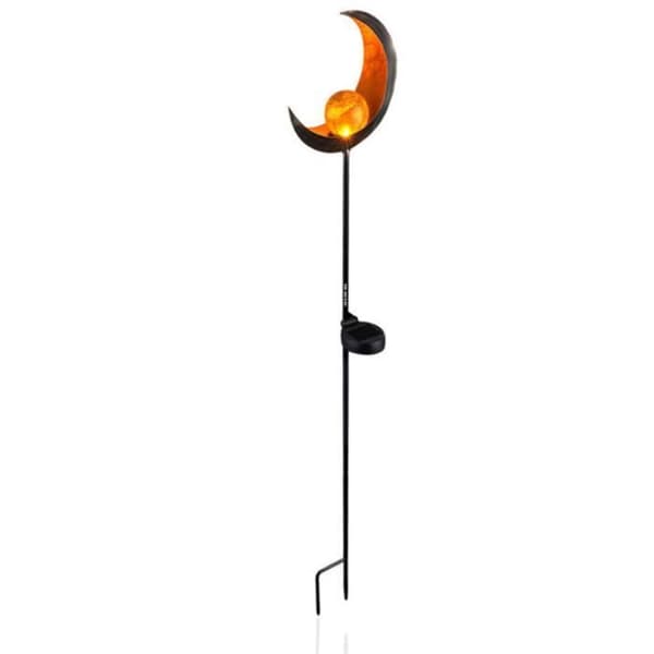 TD® Solar Outdoor Street Light - LED Retro Solar Iron Simulate Flame Lawn Lamp for Outdoor Garden Landscape Decor Lamp