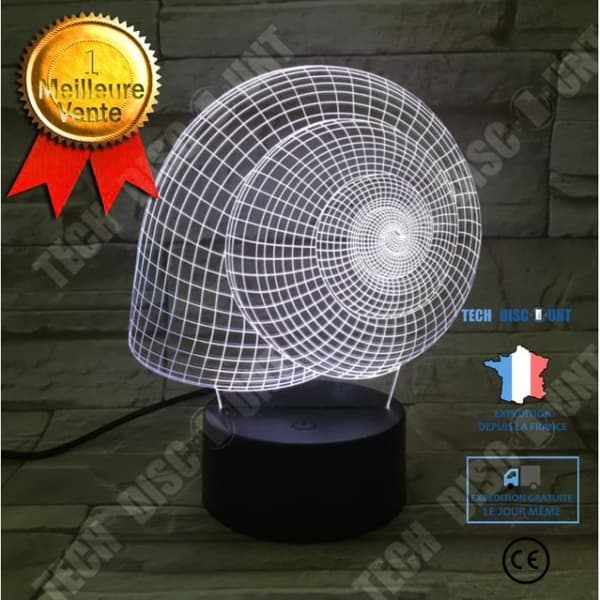 TD® xm9922-3D Nattljus Usb Led Colorful Touch Liten bordslampa 3D Visual Usb Nattljuskontroll Sängbord Från