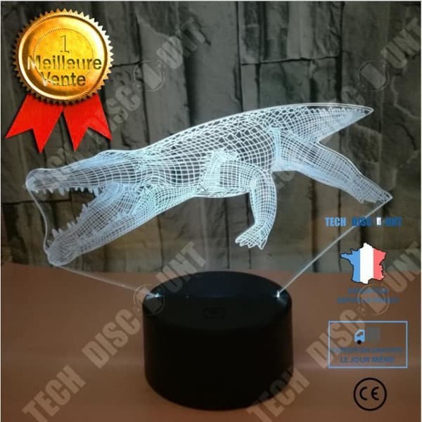 TD® Crocodile 3D Night Light