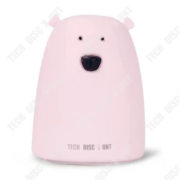 TD® Barn Baby Lamp Sovrum Söt Björn Silikon LED Nattljus/ Barnrum Nattlampa/Inredning