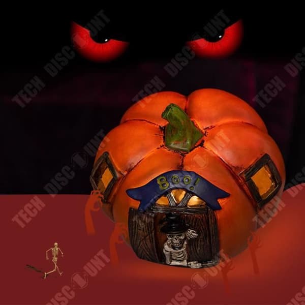 TD® Ljust ornament av Halloweenpumpa 2st Skelettdesign Ljus Passar till Halloween-dekoration