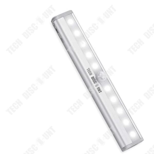 TD® Rörelsesensor Garderobslampa 10 ljuspärlor Magnetisk version Ingen ledning Intelligenta sänglampor
