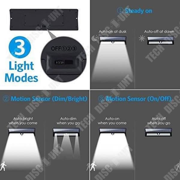 TD® 55LED Kraftfull utomhussolljus Trådlös utomhussollampa IP65 vattentät rörelsesensor