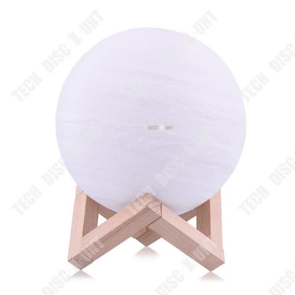 TD® Bedårande nattlampa Barn Vuxen Måne 7 färger Tryck för att ändra färg Uppladdningsbar med 8 cm USB-kabel