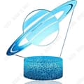 Miniatyrbild 1 av 4: TD® Färgglad kreativ 3D liten bordslampa LED nattlampa sovrumsljus present visuell bordslampa LED färgglad ljus