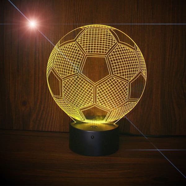 TD® 3D Night Light Touch Fjärrkontroll med sju justerbara färger