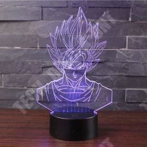 TD® 3D LED Nattljuslampa 7 färger Changing Touch Switch Light med USB-kabel och fjärrkontroll (Dragon Ball) S29066